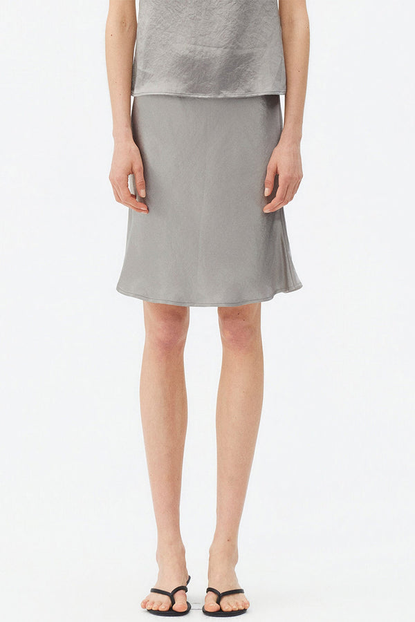 Thin Strap Satin Camisole and Mermaid Skirt Set-Up
