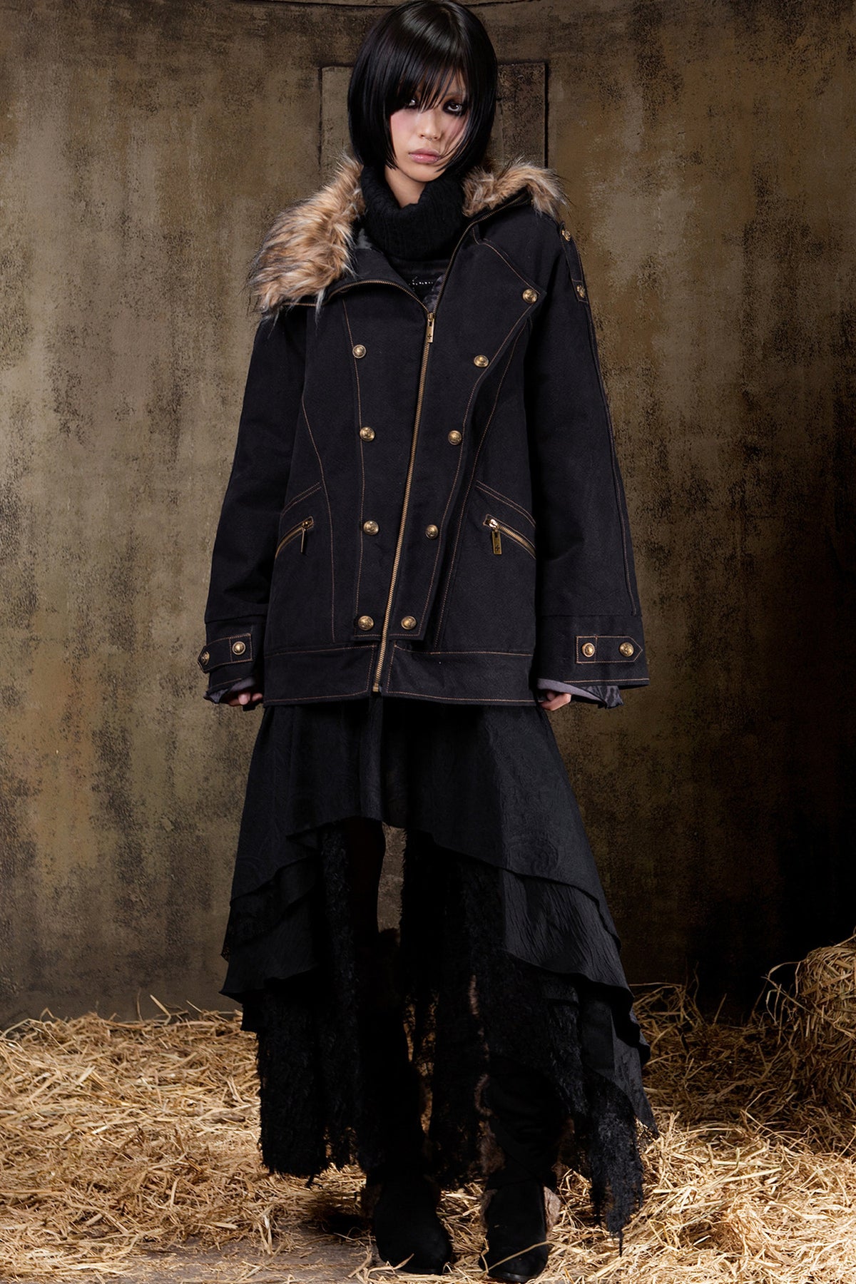 Style Mid-Length Loose Jacket