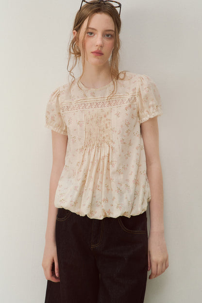 Vintage Floral Lace Blouse