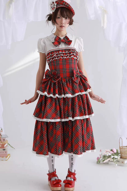 Showa Retro Red Lolita Dress