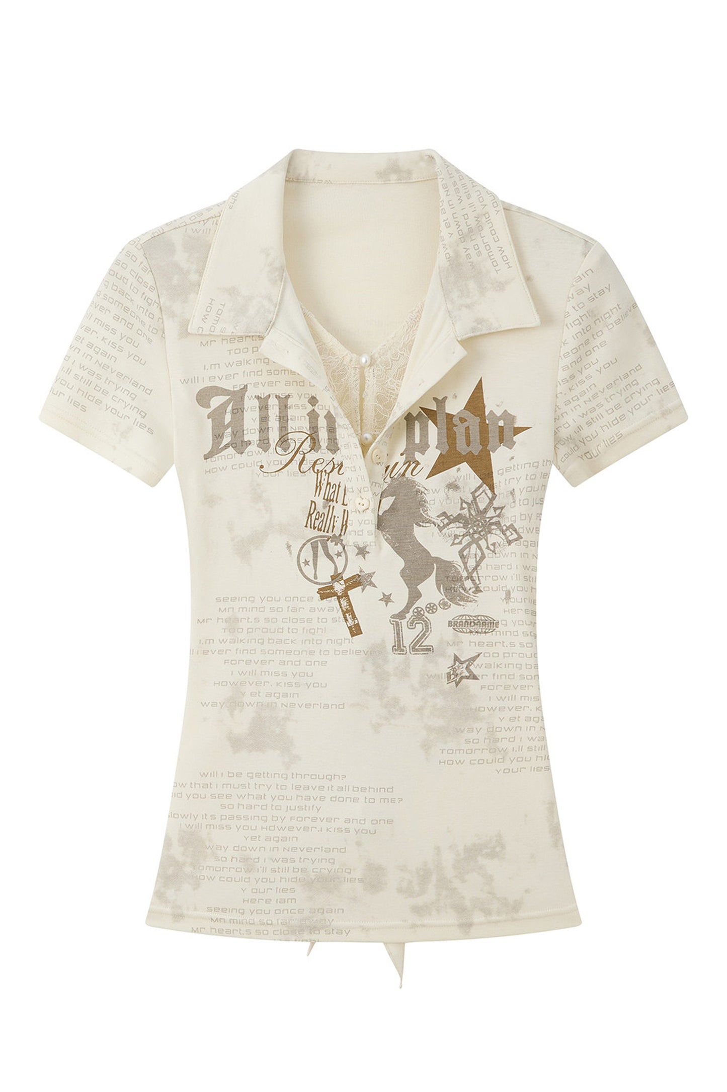 Backless Light Lace Vest Top