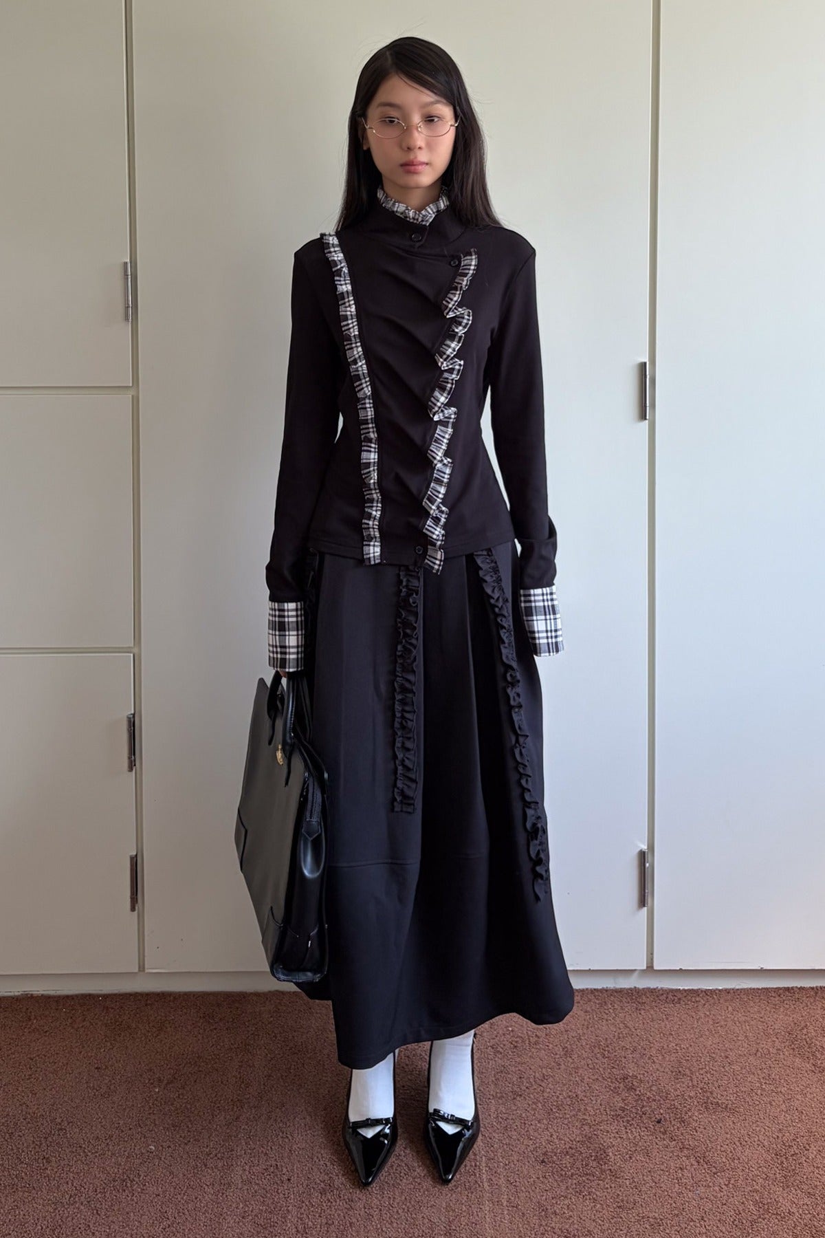 Long A-Line Pocket Skirt