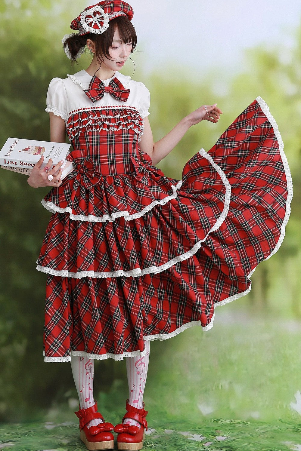Showa Retro Red Lolita Dress