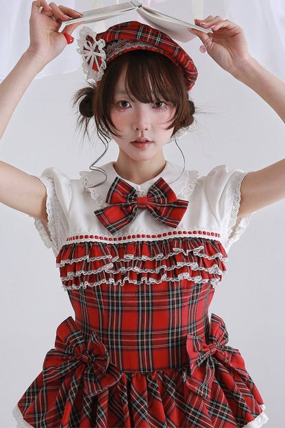 Showa Retro Red Lolita Dress