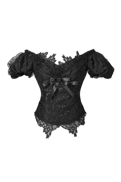 Gothic Off-Shoulder Tulle Top