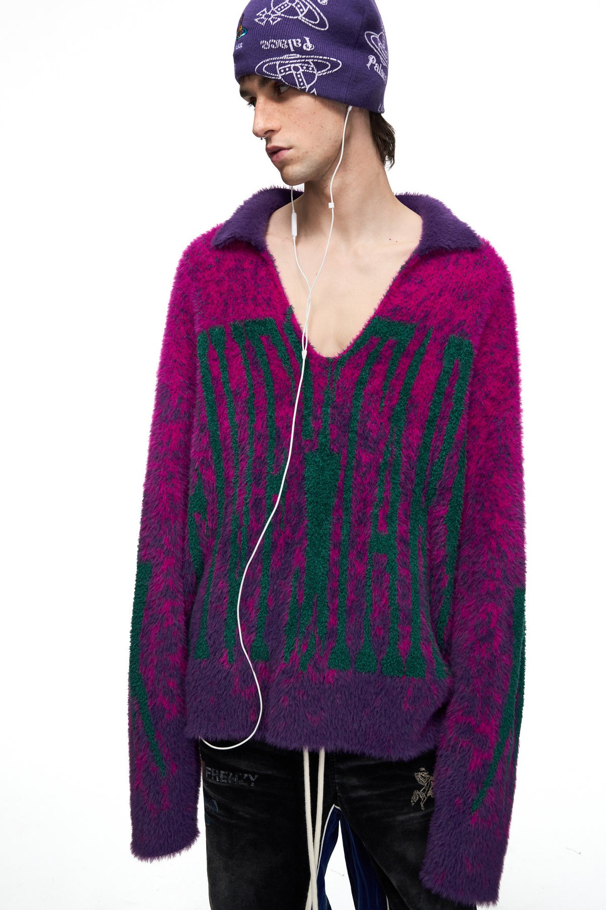 Fuzzy Cheetah Half-Cardigan