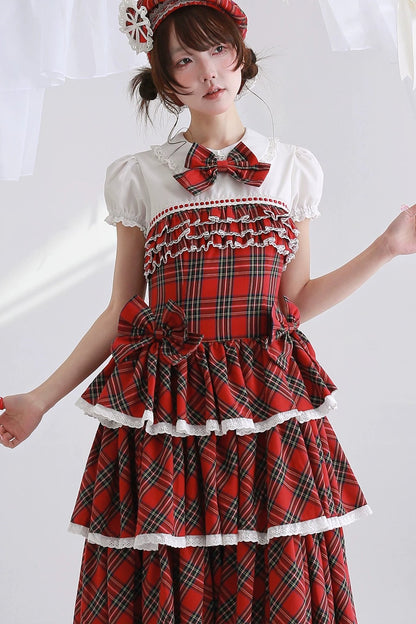 Showa Retro Red Lolita Dress