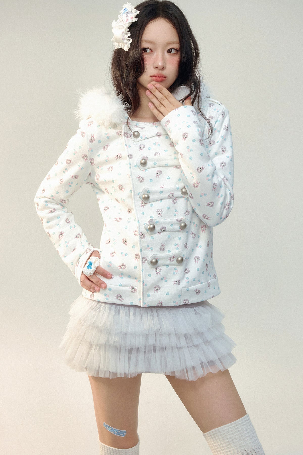 Irregular Layered Color-Blocked Mesh Skirt