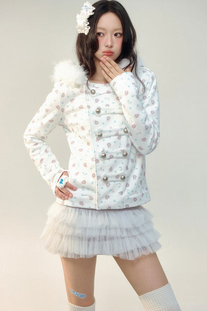 Irregular Layered Color-Blocked Mesh Skirt