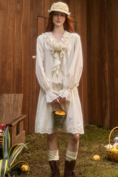 Tencel Cotton Lace Embroidery Set-Up
