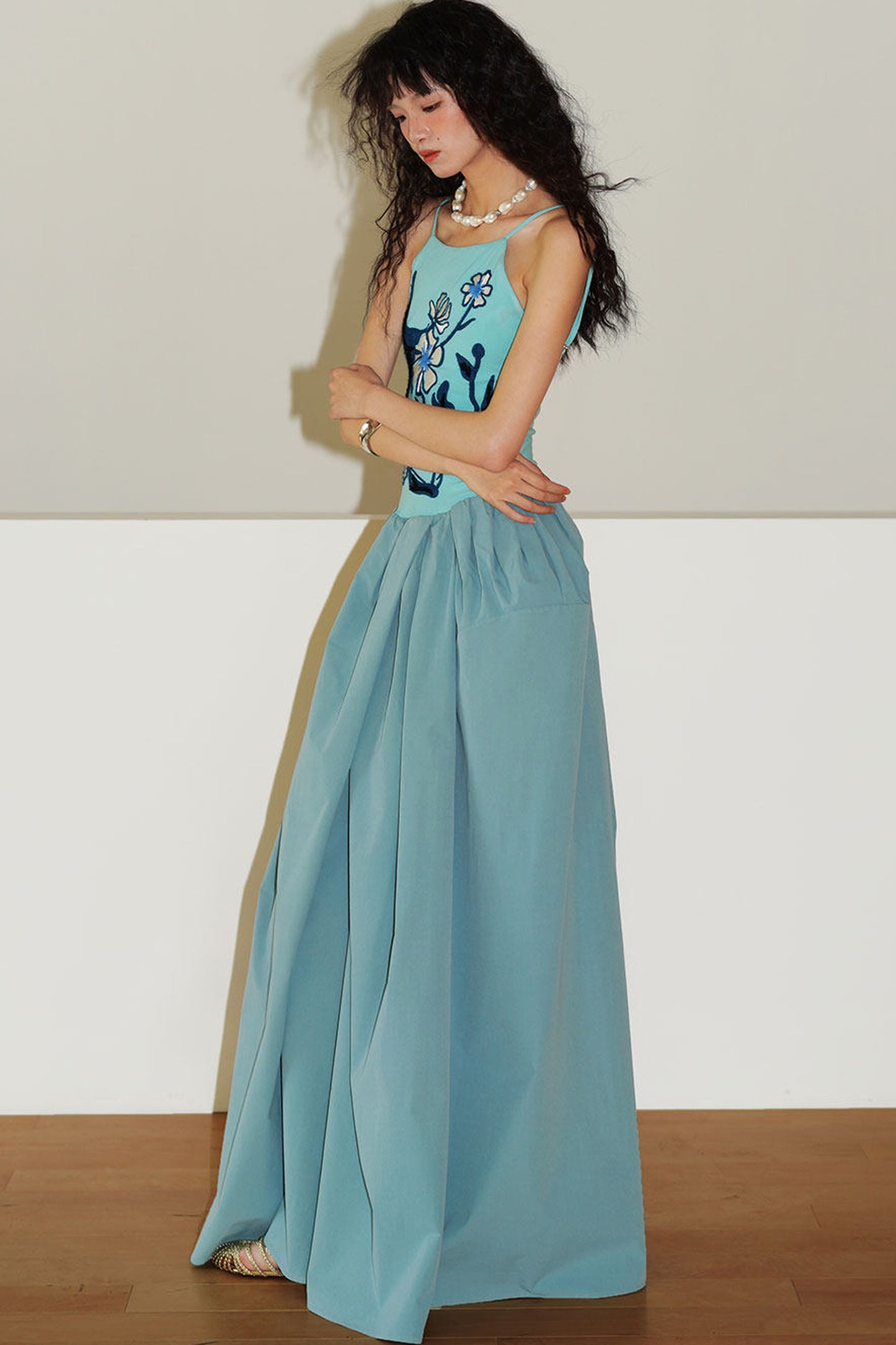 3D Embroidered Vacation Dress