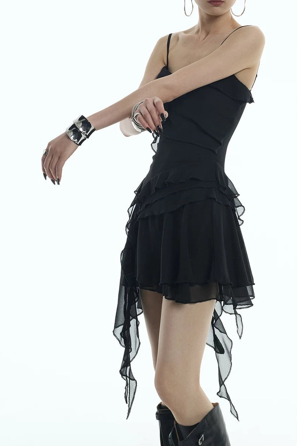 Romantisches Retro-Set mit asymmetrischem Rock