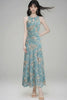 Jacquard-Blau
