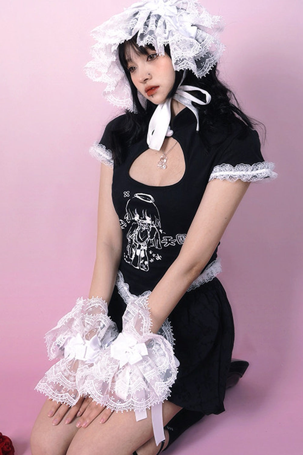 Heavenly Maid Heart Cheongsam Top