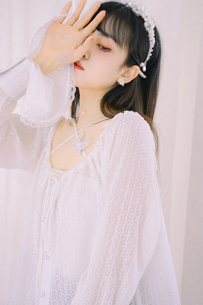 Butterfly Cross Strap Knit Camisole