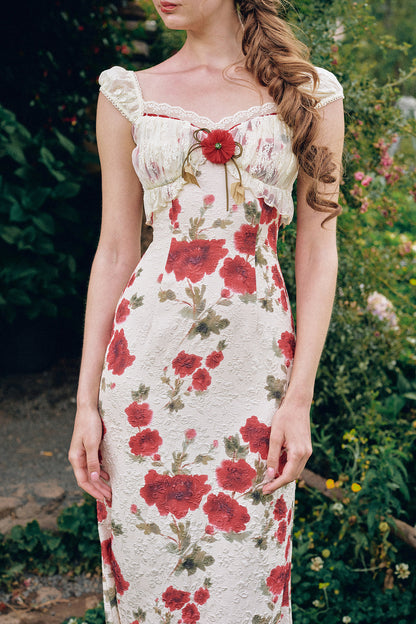 Rose Valley Floral Top and Skirt Set-Up