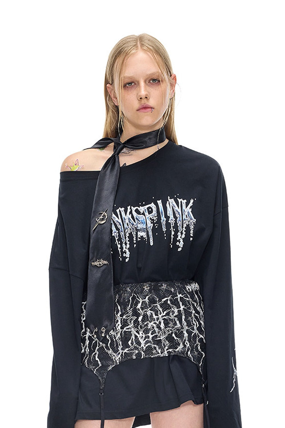 Thorn Punk Lace Tube Top