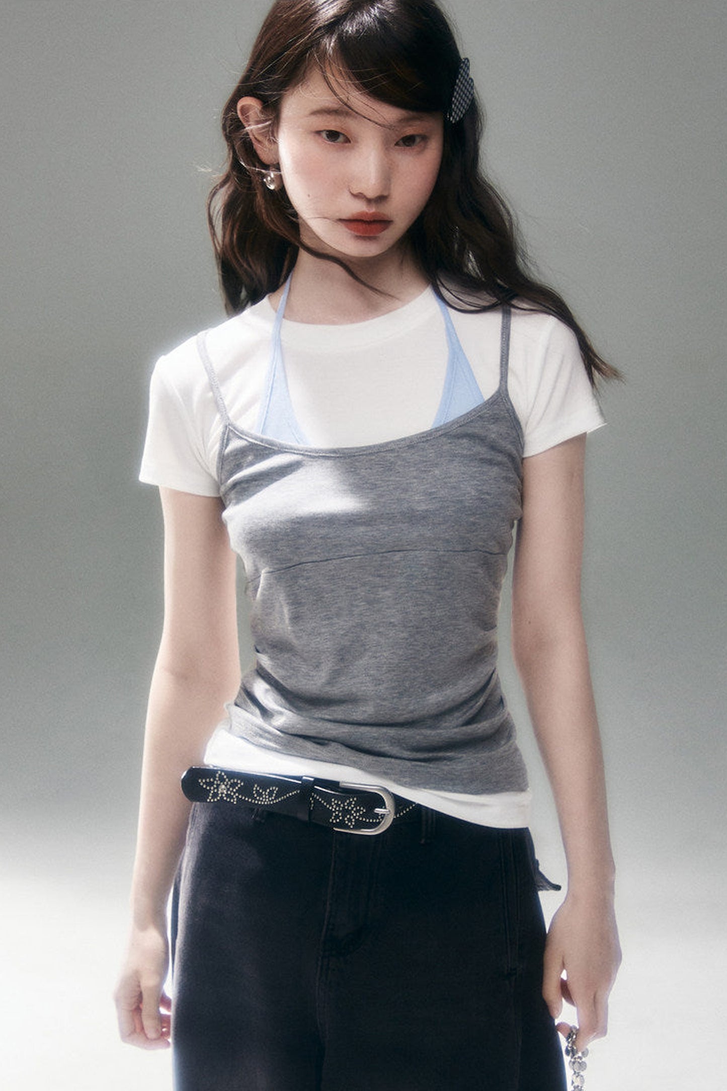 텐셀 레이어드 캐미솔 셋업