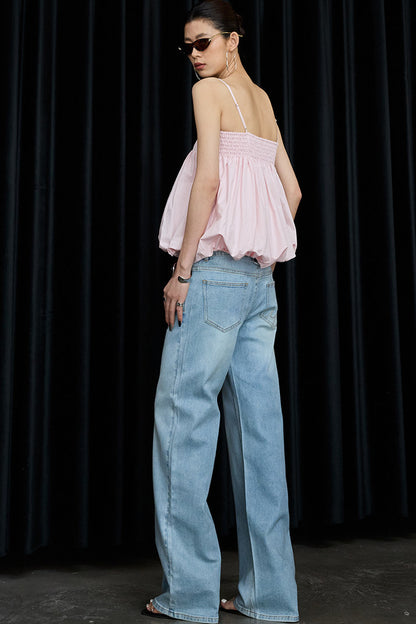 Mist Pink Cotton Camisole Top