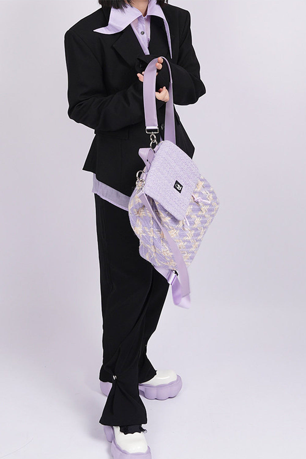 Y2K Furry Crossbody Backpack