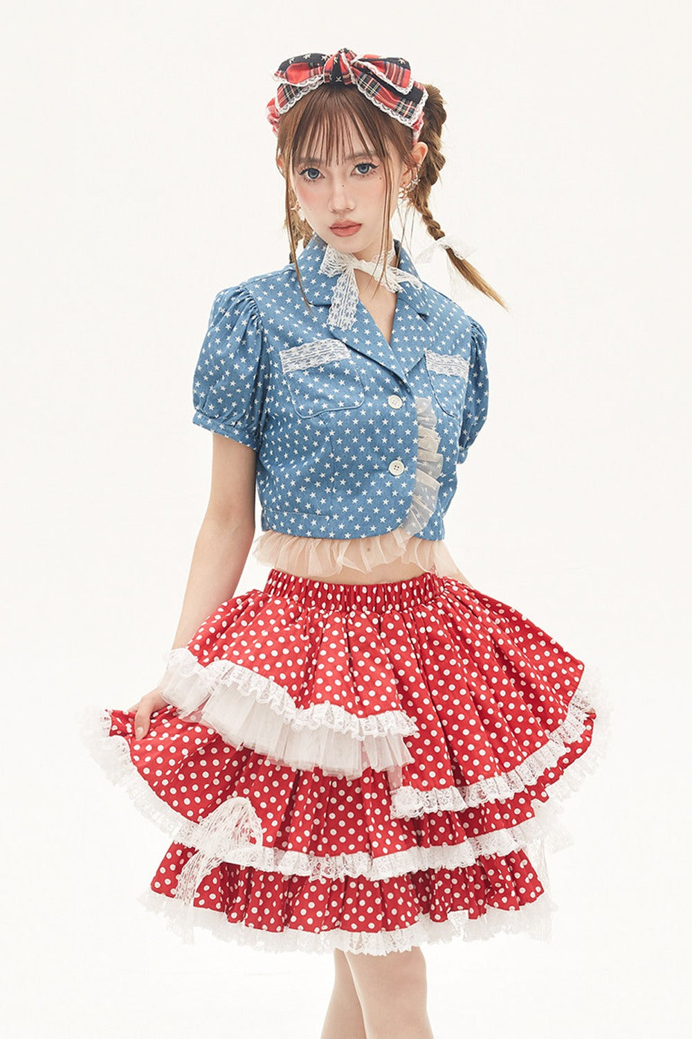 Red Polka Dot Cake Skirt