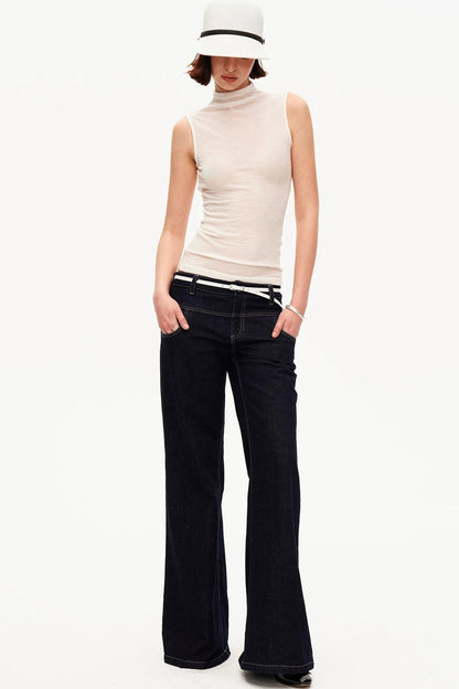 A Pose Retro Flared Jeans