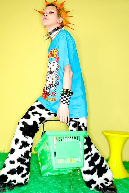 Y2K American Punk Dalmatian Oversized T-Shirt