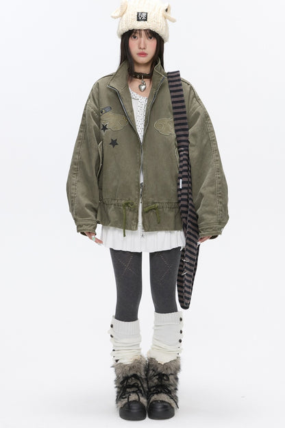 Beaded Quilted Green Jacket