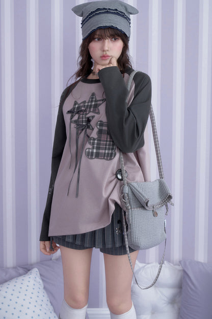 Balloon Bear Raglan Sleeve T-shirt