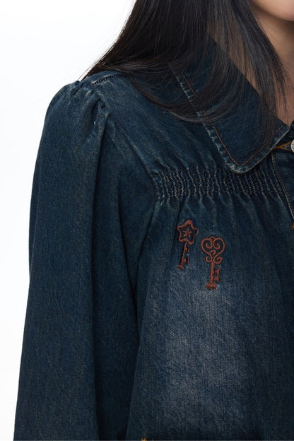 Embroidered Denim Jacket