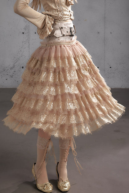 A-Line Tiered Cake Skirt