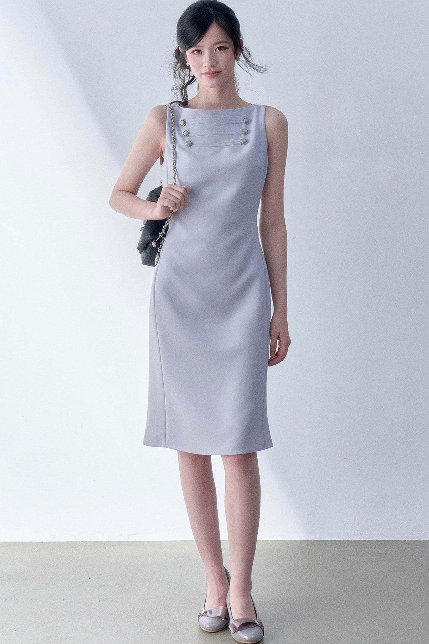 Cherry Gray Bodycon Dress