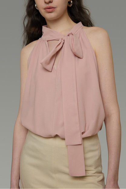 Misty Pink Halter Top