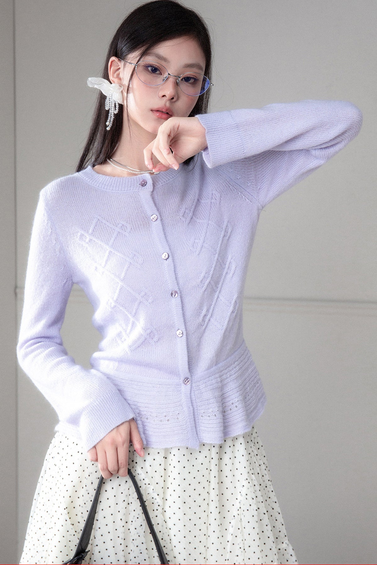 Ultra-Fine Mohair Merino Wool Cardigan
