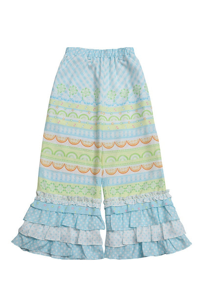 Fruit Plaid Patchwork Cake Pants
