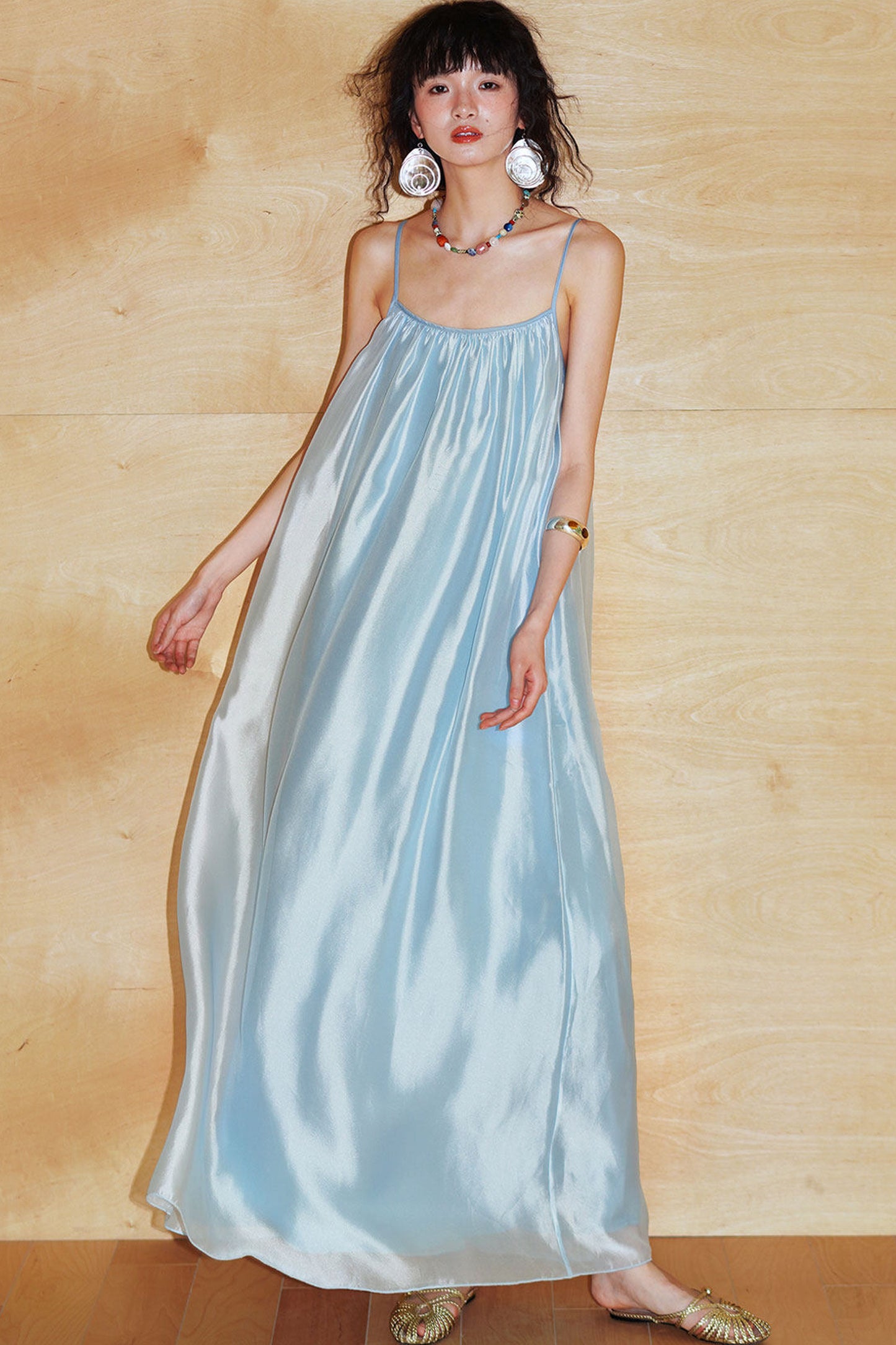 Pearlescent Gauze Dress Set