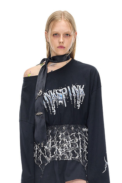Thorn Punk Lace Tube Top