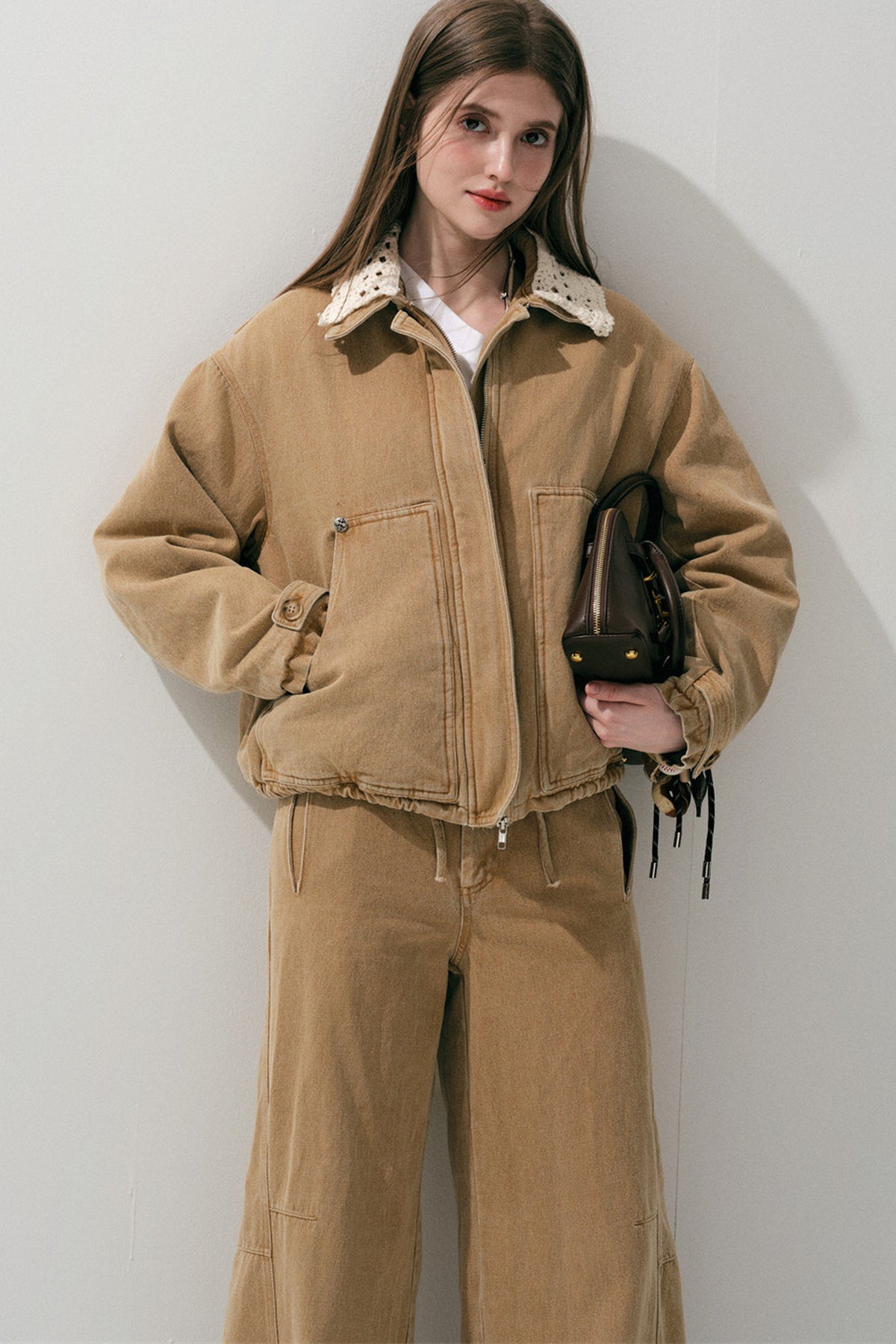 Detachable Hood Parka Jacket