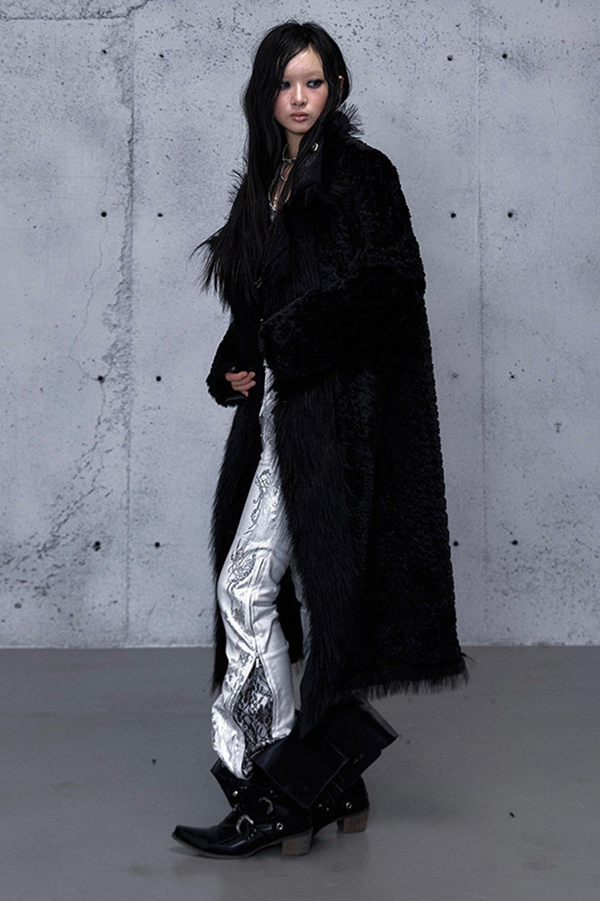 Reversible Cheetah Print Faux Fur Coat