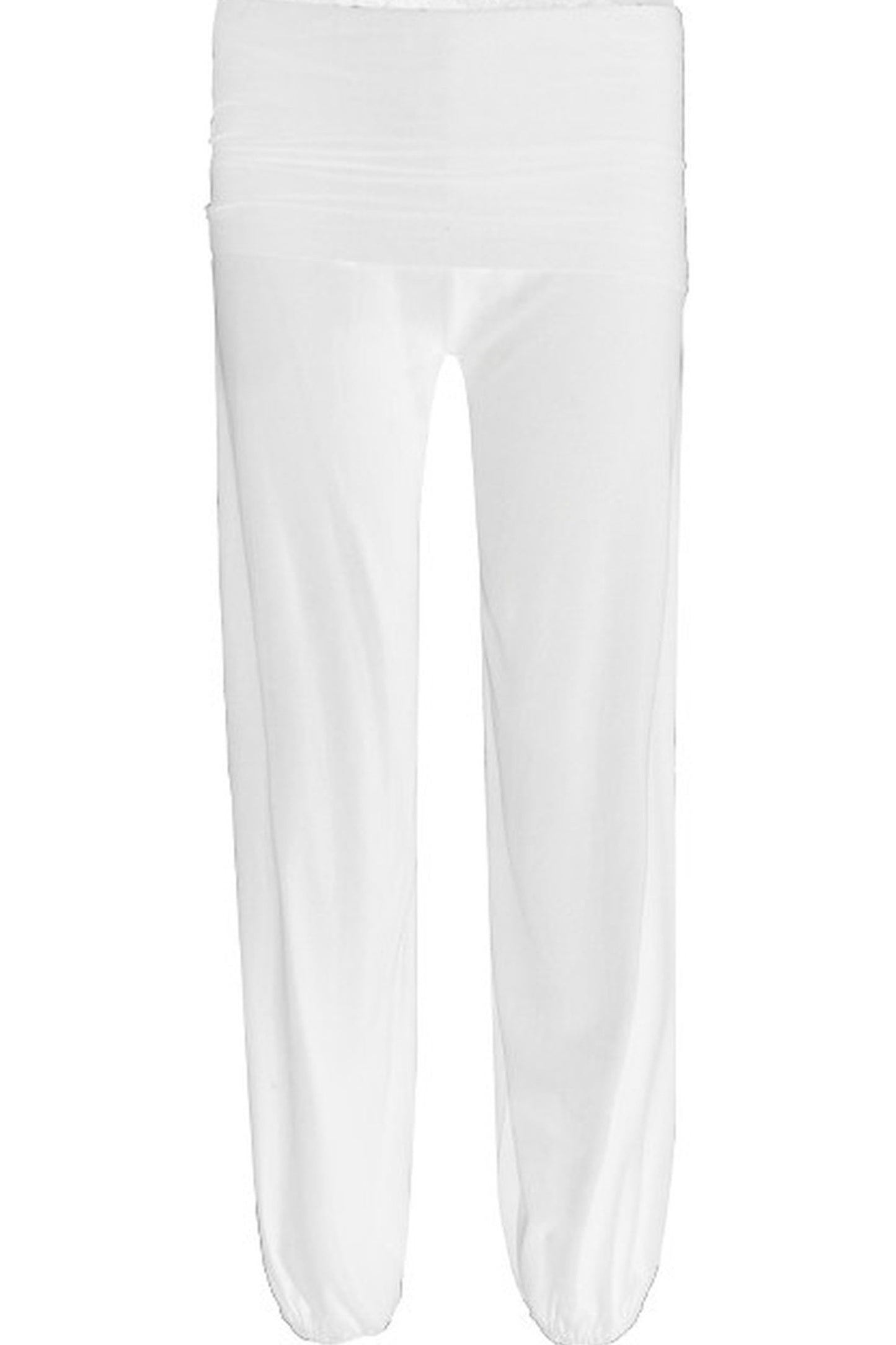 Lace Folded Waist Balloon Pants