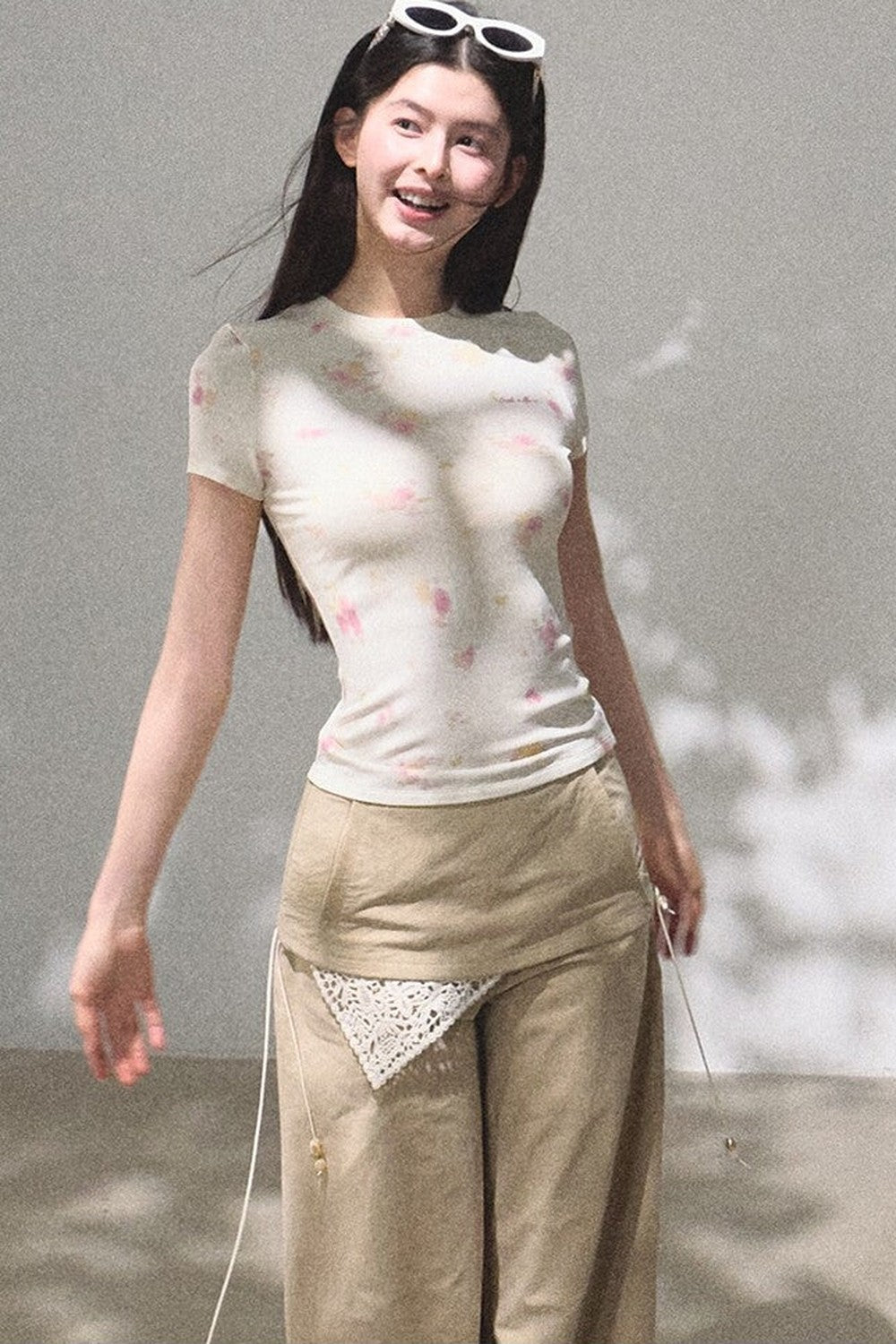Printed Short Sleeve Top
