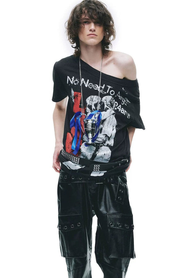 Punk Distressed Effect T-Shirt