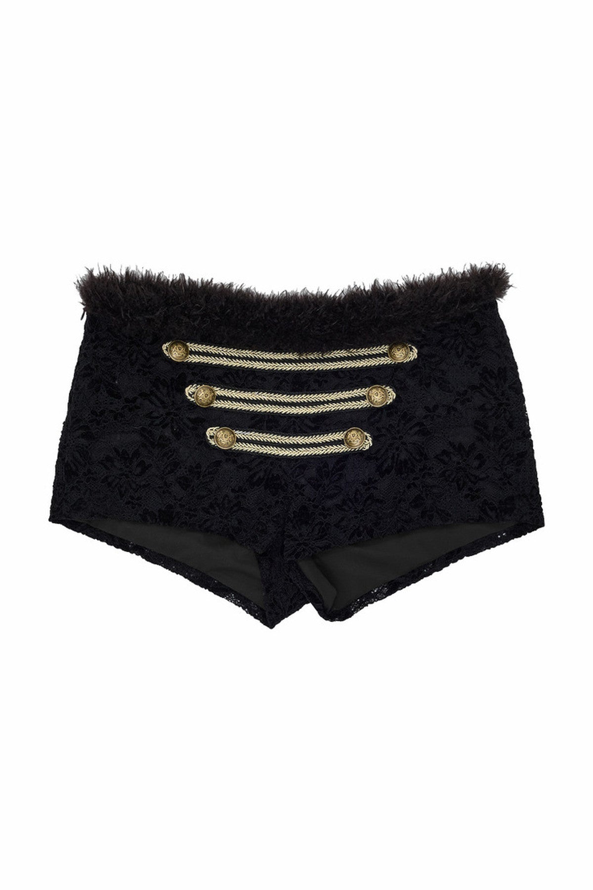 Flocked Lace Long-Sleeve Cardigan and Shorts Set-Up