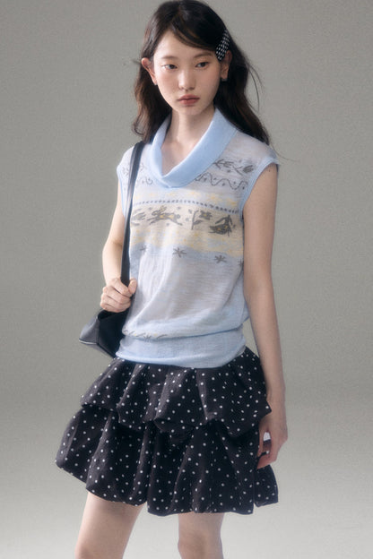 Bunny Fair Isle Knit Vest