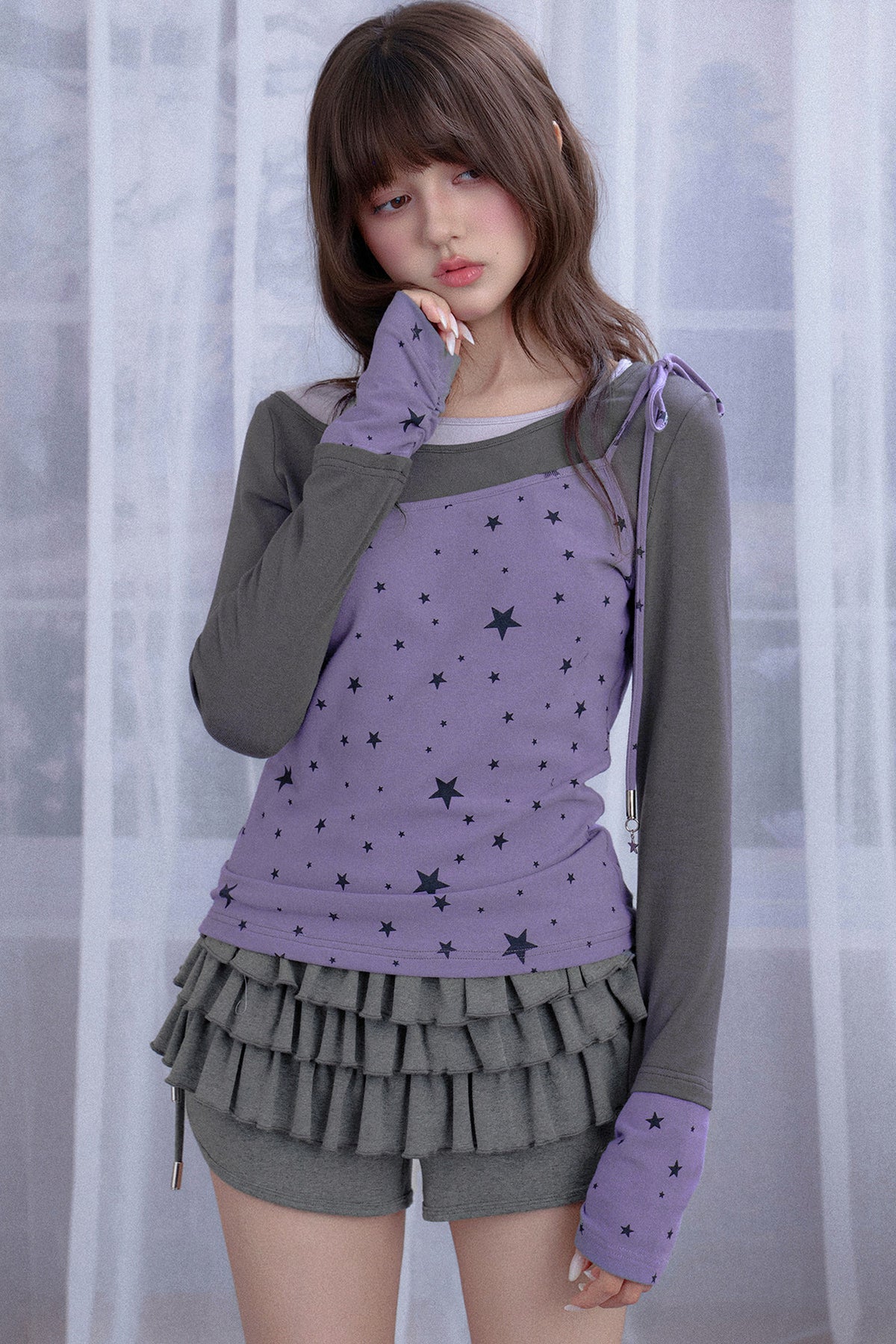 Star Layered-Look T-Shirt