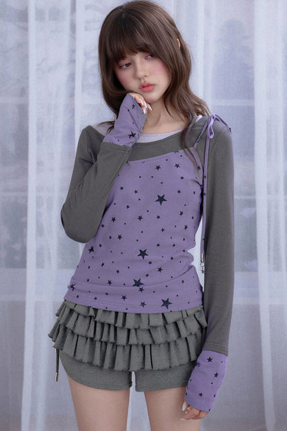 Star Layered-Look T-Shirt