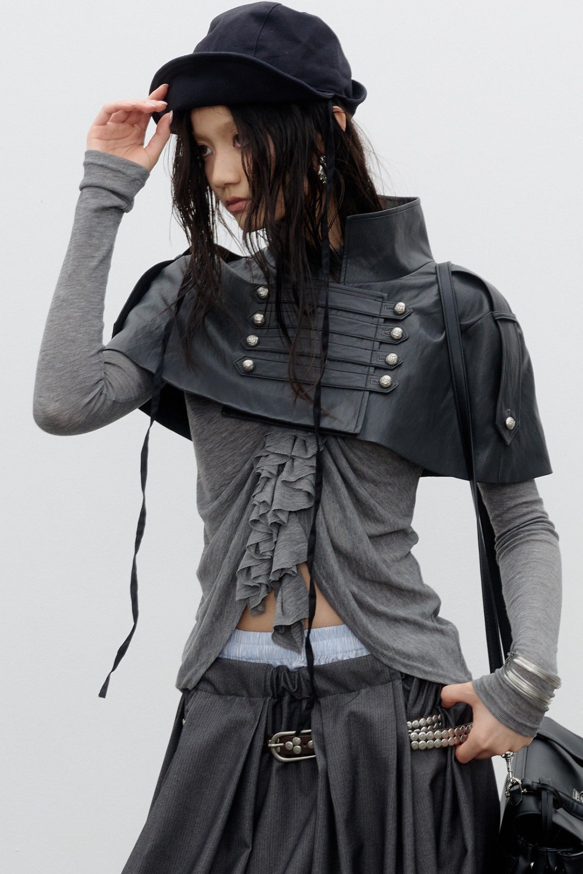 PU Leather Cape