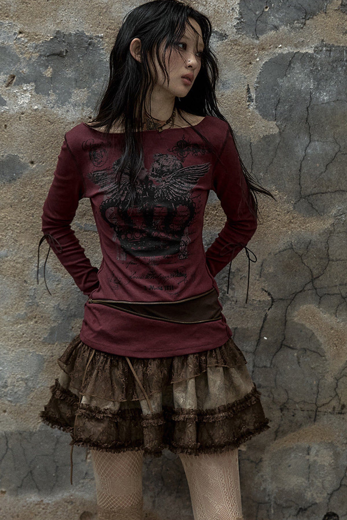 Reversible Striped Knit T-Shirt