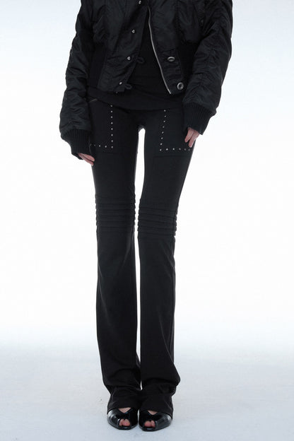 Straight-Leg Slightly Flared Stacked Base Layer Leggings