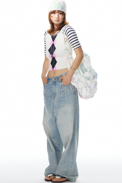 Printed Travel Tote Backpack